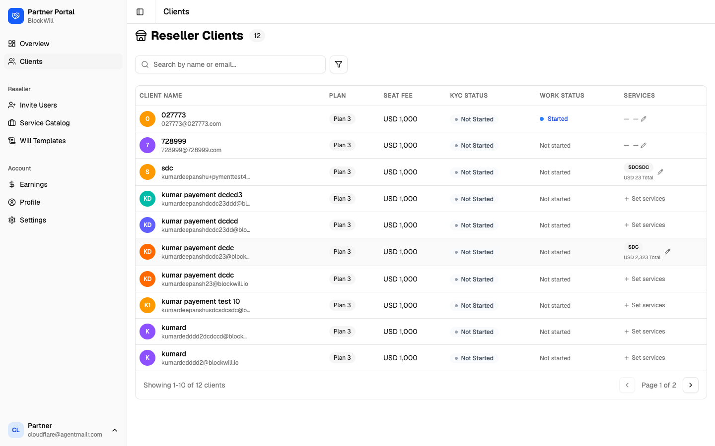 Reseller clients